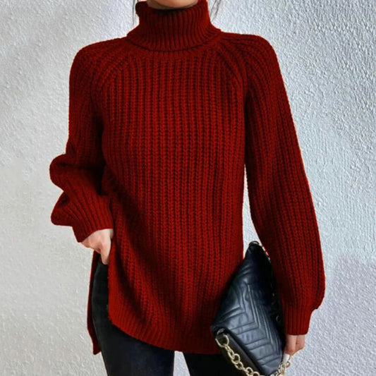 Elegante jersey con cuello alto | Loren