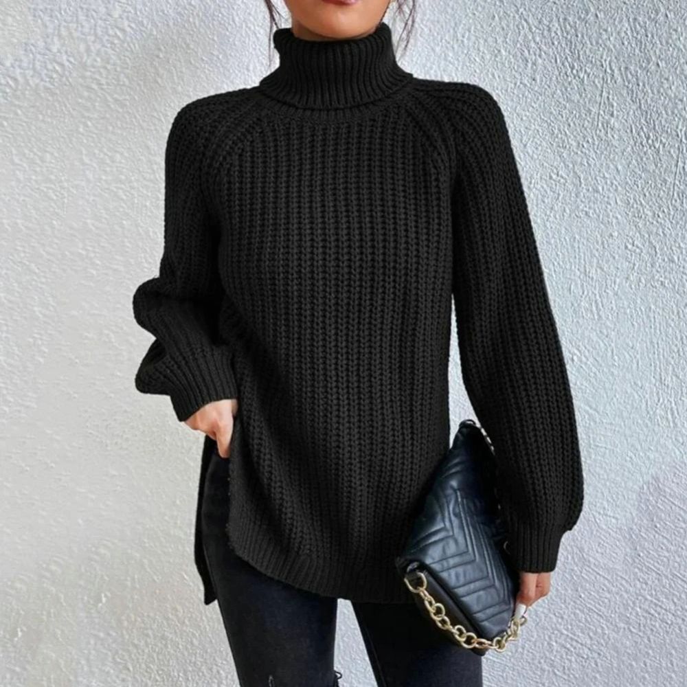 Elegante jersey con cuello alto | Loren