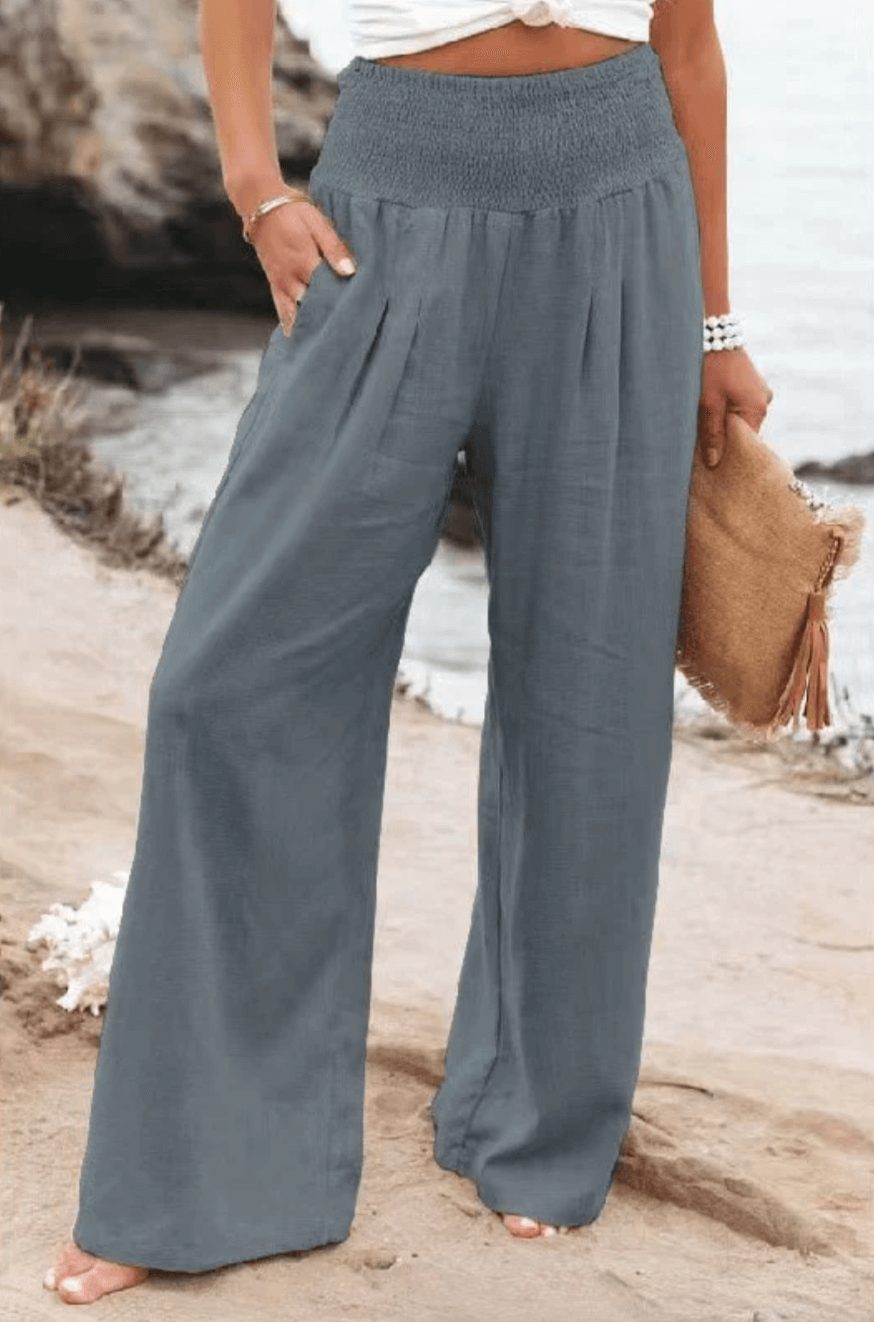 Clara - Elegantes y cómodos pantalones palazzo para mujer