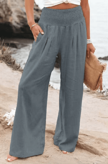 Clara - Elegantes y cómodos pantalones palazzo para mujer