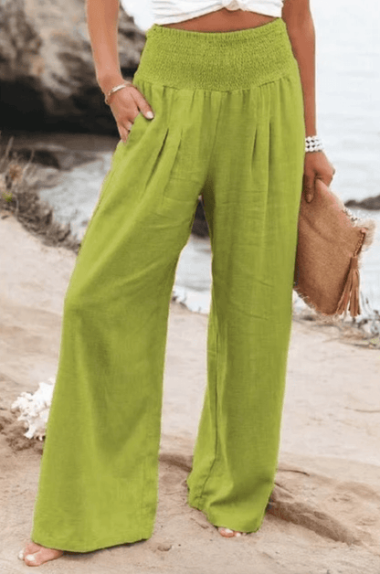 Clara - Elegantes y cómodos pantalones palazzo para mujer