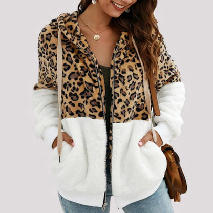 Nina - Sudadera con capucha de leopardo