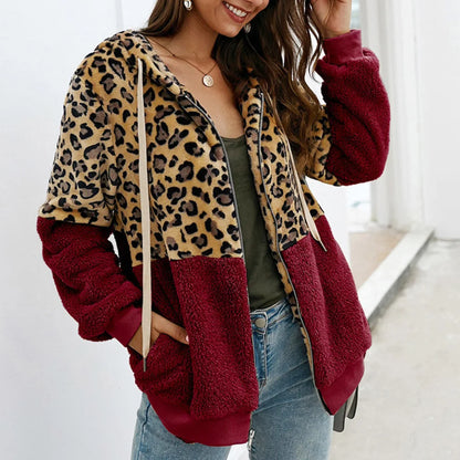 Nina - Sudadera con capucha de leopardo