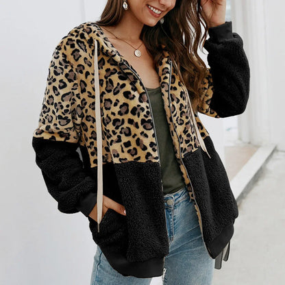 Nina - Sudadera con capucha de leopardo