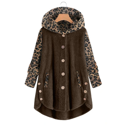 Océane - Chaqueta patchwork leopardo
