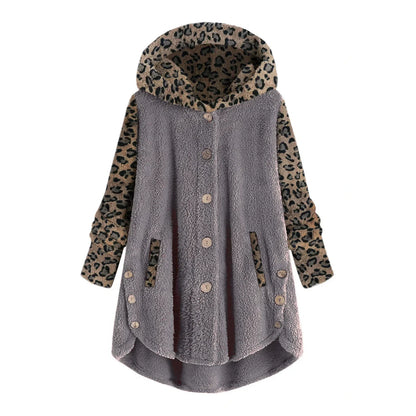 Océane - Chaqueta patchwork leopardo