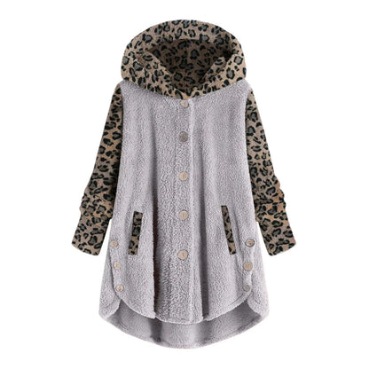 Océane - Chaqueta patchwork leopardo