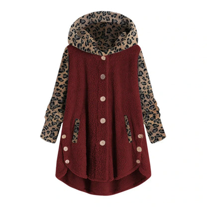 Océane - Chaqueta patchwork leopardo