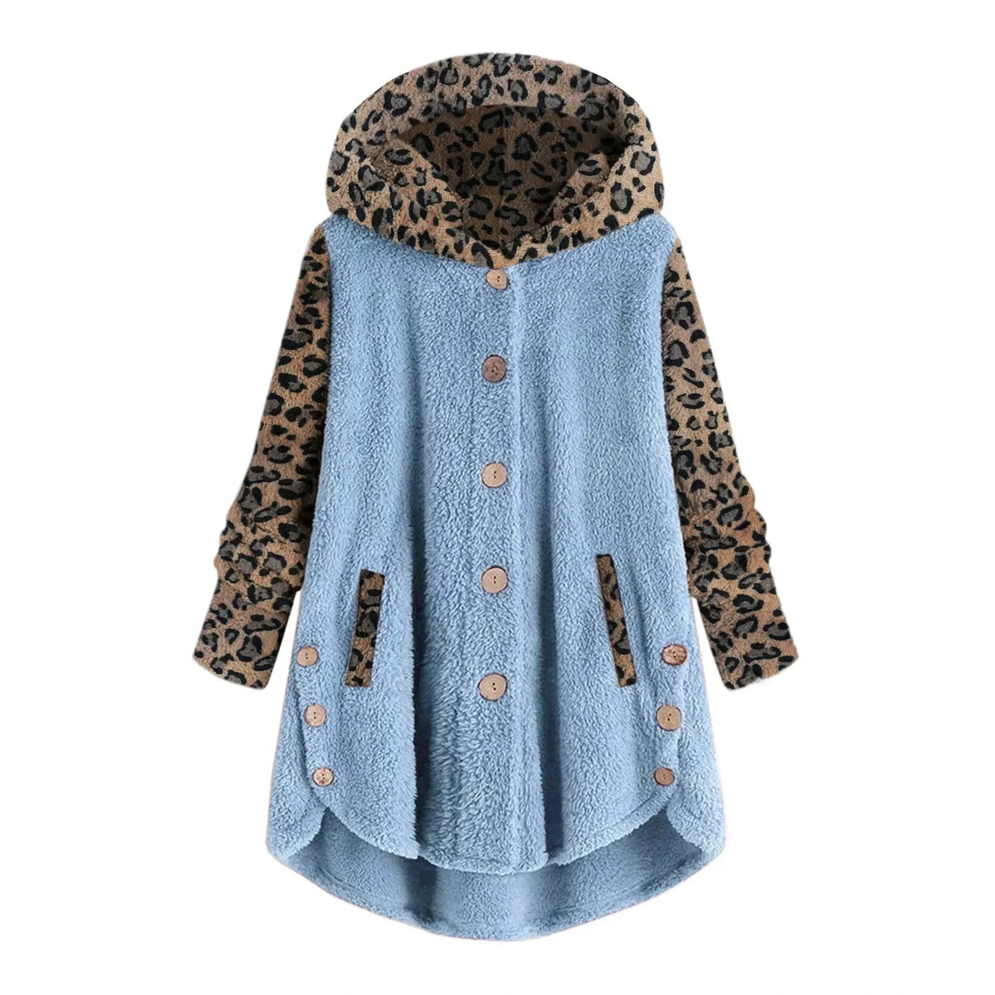 Océane - Chaqueta patchwork leopardo