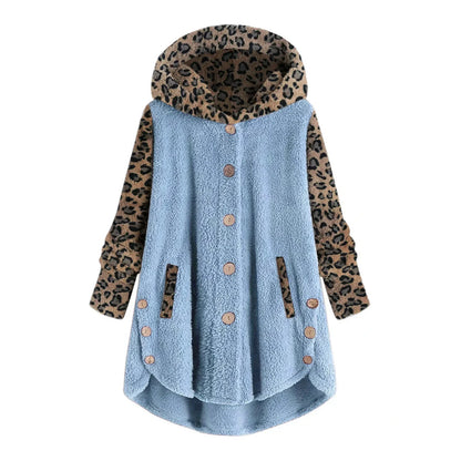 Océane - Chaqueta patchwork leopardo