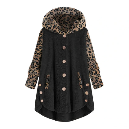 Océane - Chaqueta patchwork leopardo