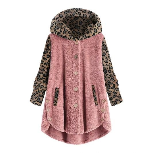 Océane - Chaqueta patchwork leopardo