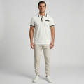 Wełniana Męska Koszulka Polo Slim Fit