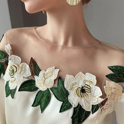 Madeleine | Elegante top de flores