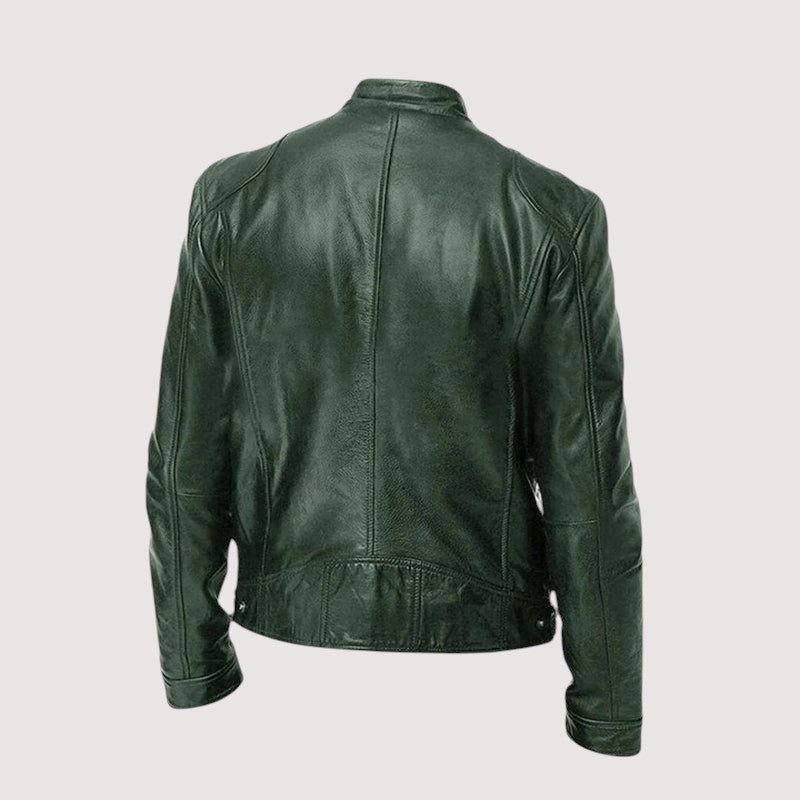 Męska Kurtka Motocyklowa Stójka