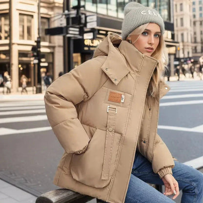 Chaqueta de invierno forrada de plumón | Negra | Ideal para los días fríos