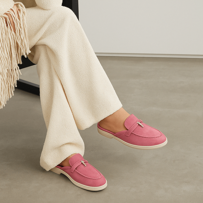Damskie Loafersy Bez Pięty Klapki Mules