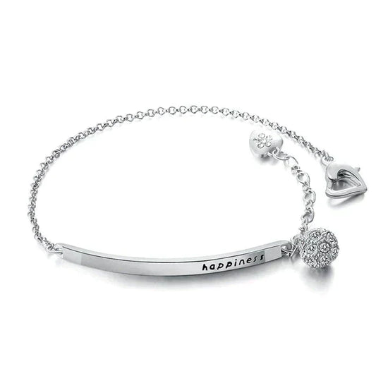 Pulsera de la suerte de plata