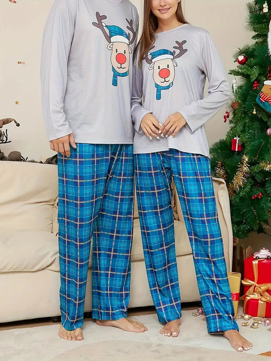 Heidi Fashion | Con Estampado De Alce Y Pantalones A Cuadros Para Casa