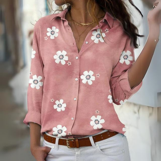 Inès | Elegante blusa floral para mujer