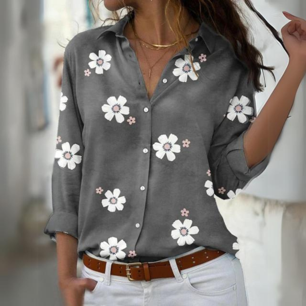 Inès | Elegante blusa floral para mujer