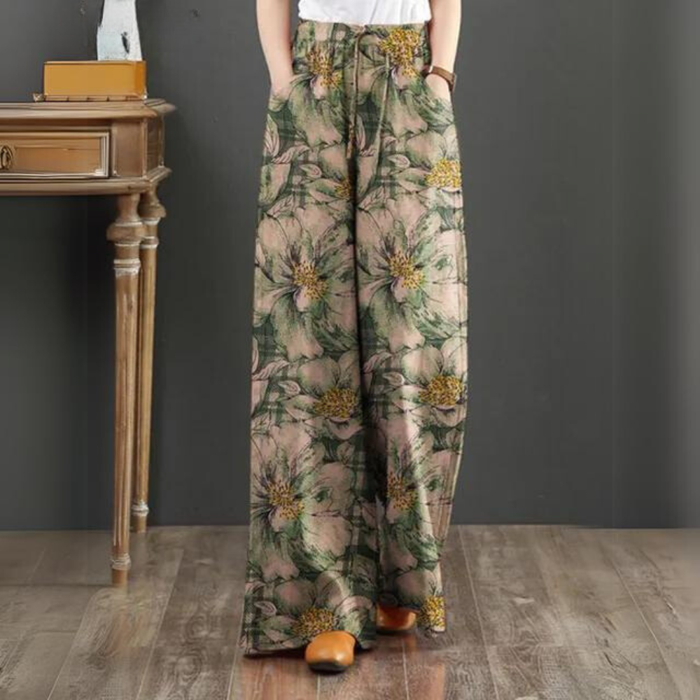 Laurence | Pantalón bohemio con cintura elástica