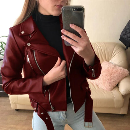 Versión Chaqueta | Chaqueta de cuero para mujer