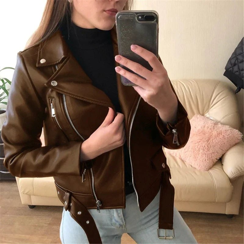 Versión Chaqueta | Chaqueta de cuero para mujer