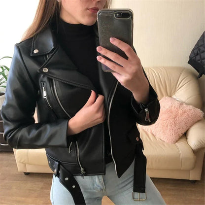 Versión Chaqueta | Chaqueta de cuero para mujer
