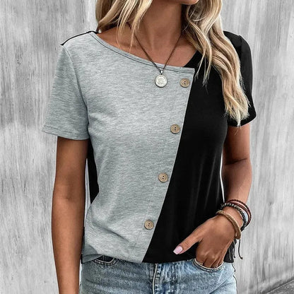 Camiseta de manga corta para mujer