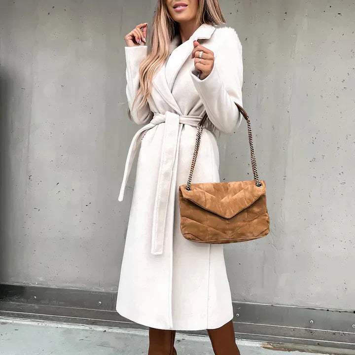 Taura | gabardina en mezcla de lana para mujer