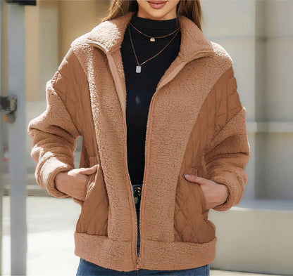Claire - Cálida chaqueta de felpa