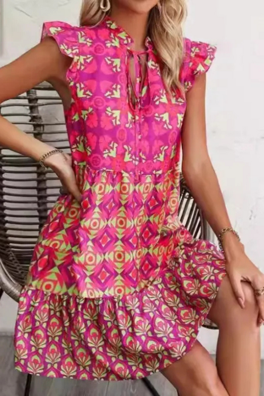 Azura | Vestido sin mangas estampado Verano