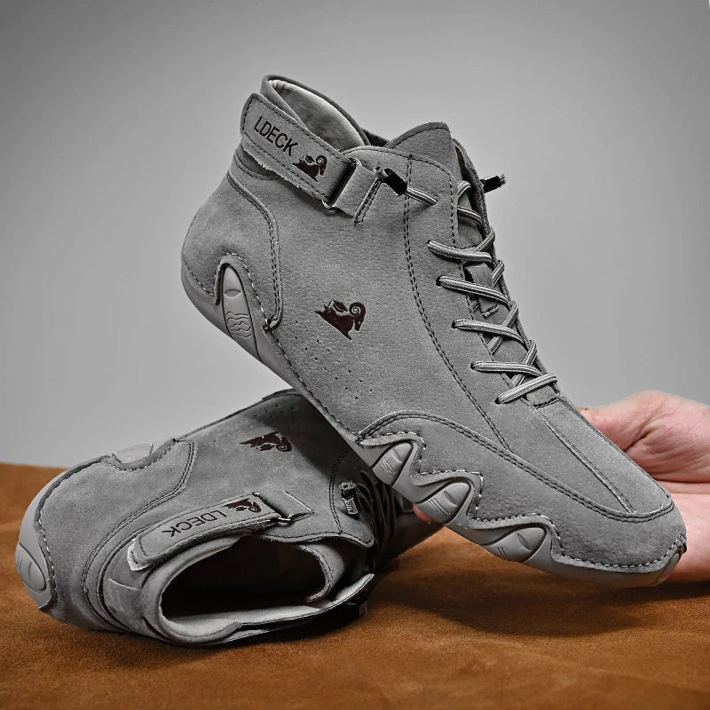 Cubiertas | Zapato descalzo de piel auténtica ultra cómodo y antideslizante (Unisex)