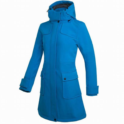 Chaqueta larga impermeable con capucha para mujer | Perfecta para actividades al aire libre