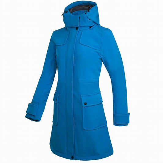 Chaqueta larga impermeable con capucha para mujer | Perfecta para actividades al aire libre