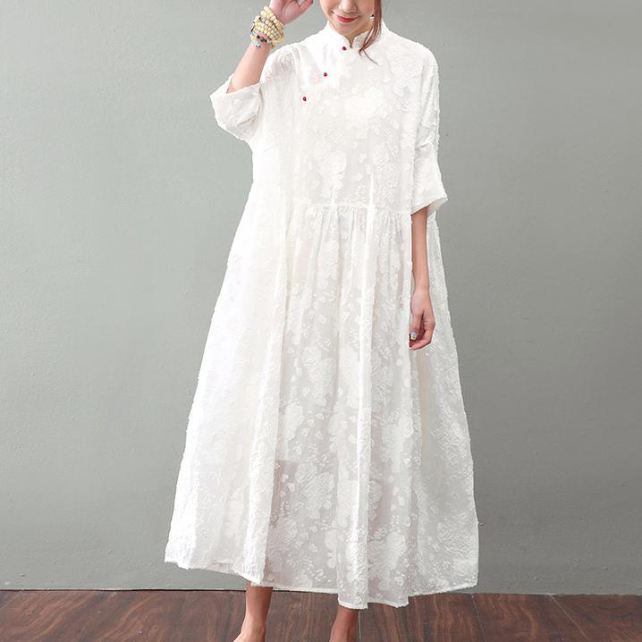 Darcie - Camisa de vestir de lino jacquard