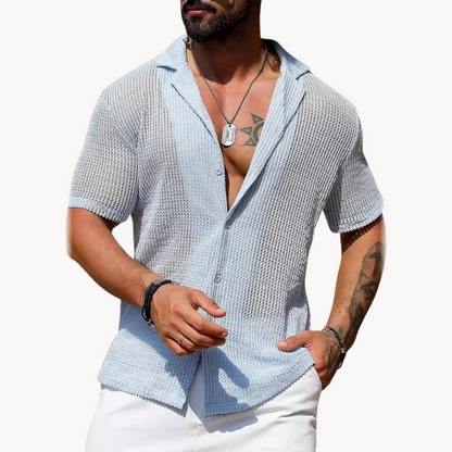 Milan | Elegante camisa de punto hueco
