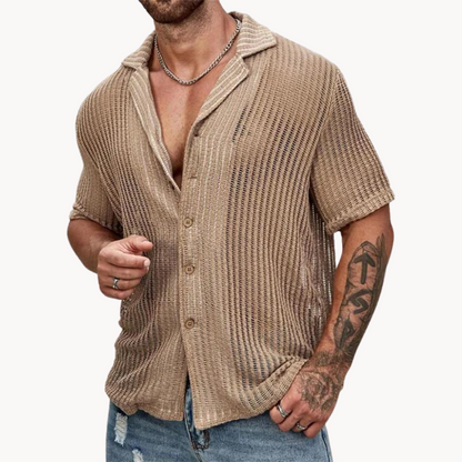 Milan | Elegante camisa de punto hueco