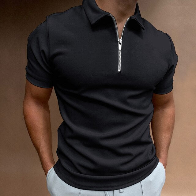 Eden Gents Polo | Casual Polo con cremallera para hombre