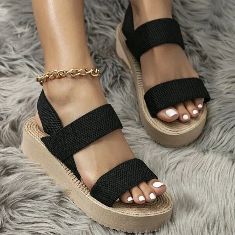 Alba® | Elegantes sandalias con tacón de cuña para el máximo confort
