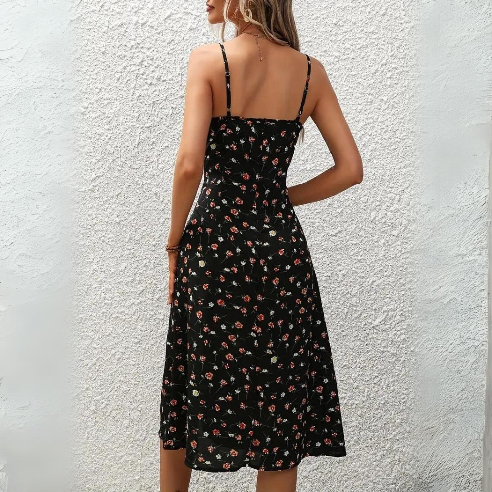 Nola | Elegante Vestido Floral Espagueti