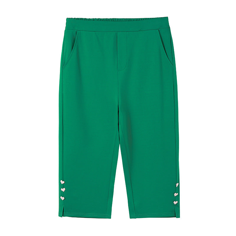 Pantalones slip-on ajustados para mujer