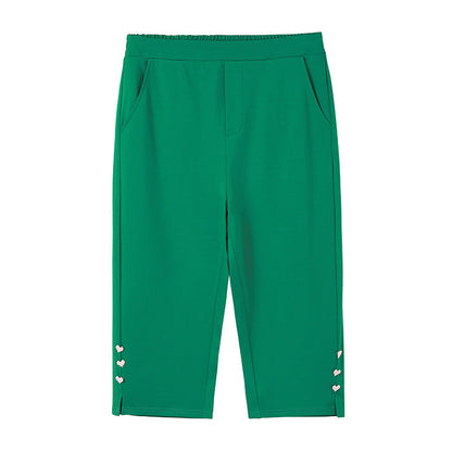 Pantalones slip-on ajustados para mujer