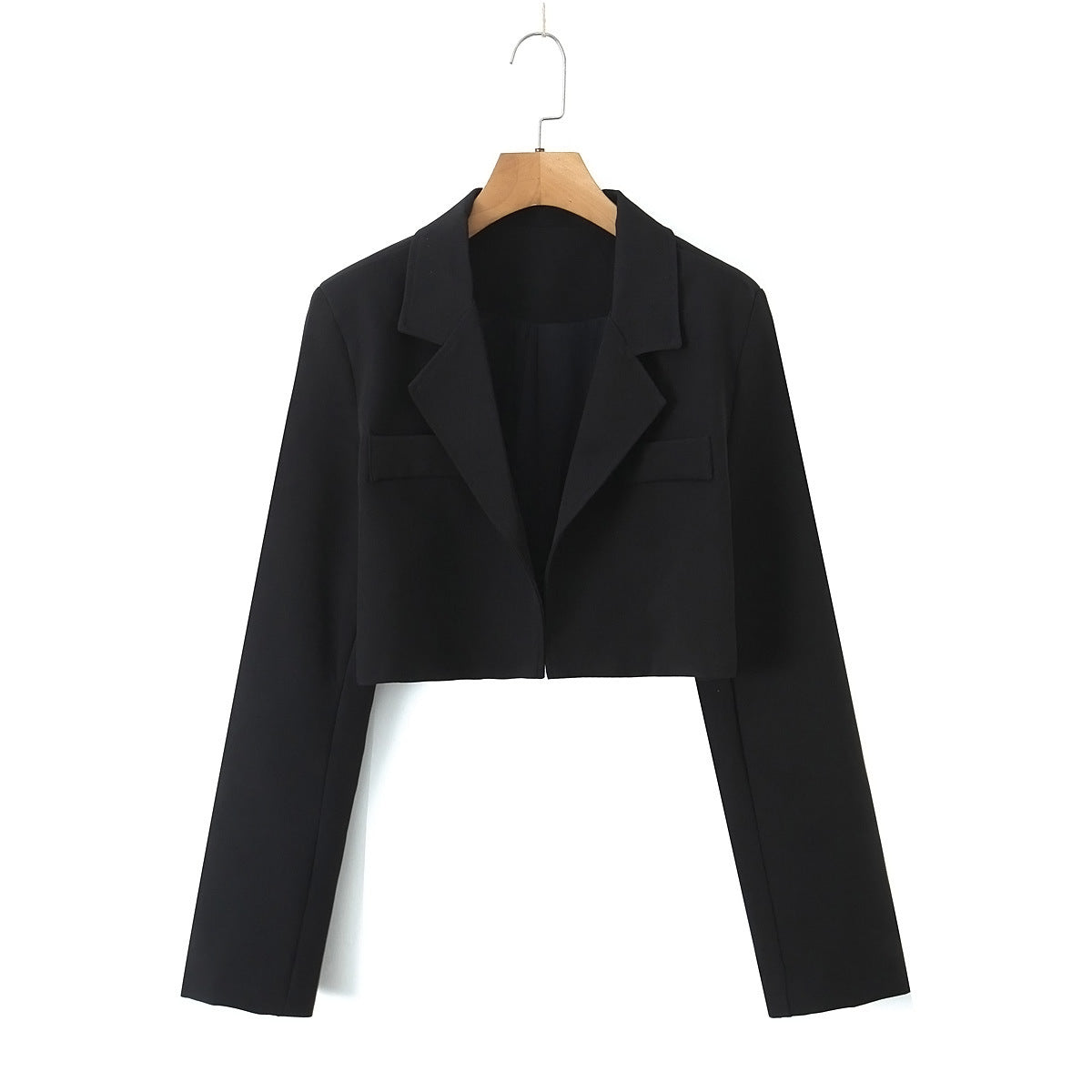 Wrap blazer para mujeres de baja estatura