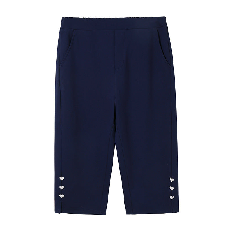 Pantalones slip-on ajustados para mujer