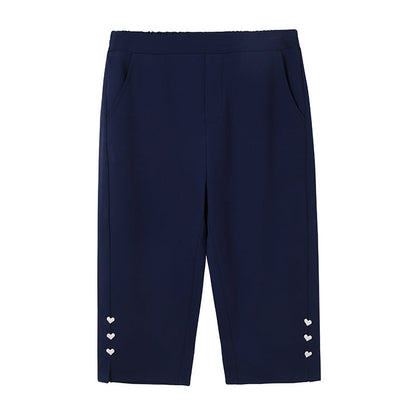 Pantalones slip-on ajustados para mujer