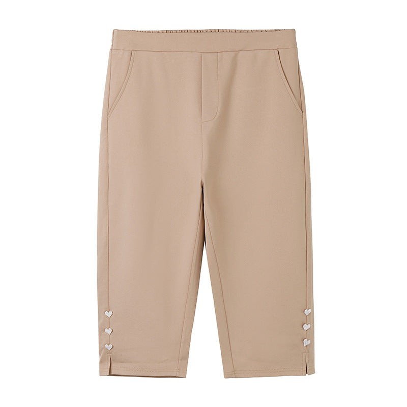 Pantalones slip-on ajustados para mujer