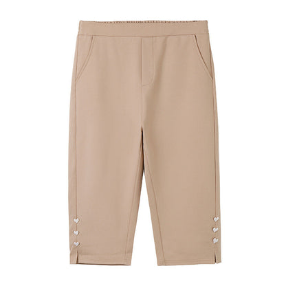 Pantalones slip-on ajustados para mujer