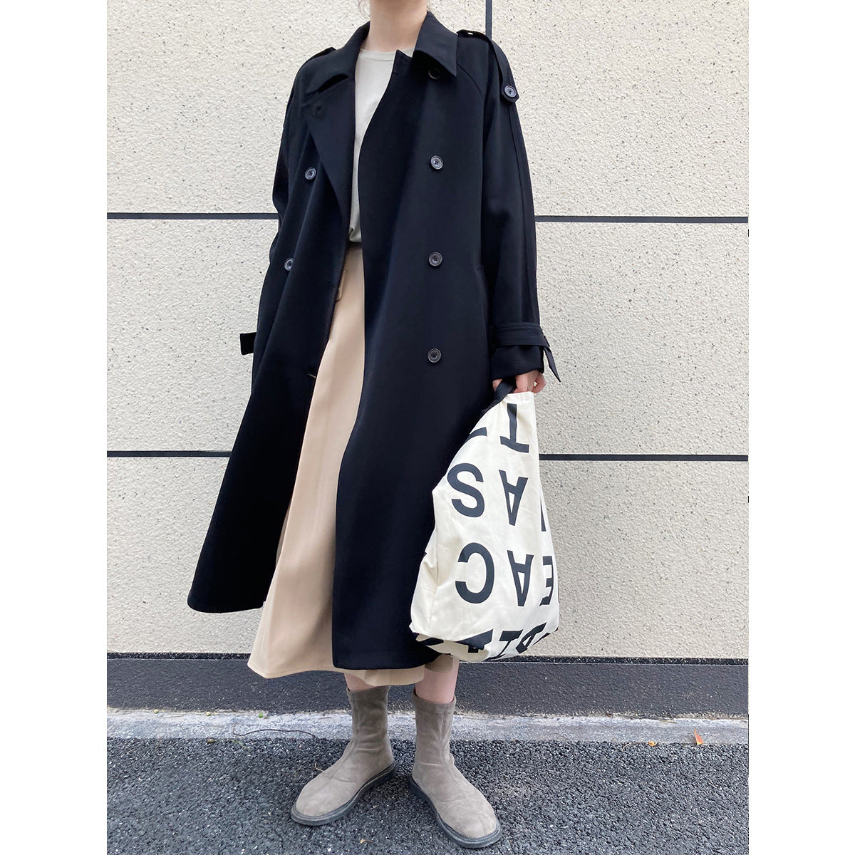 Gabardina oversize para mujer